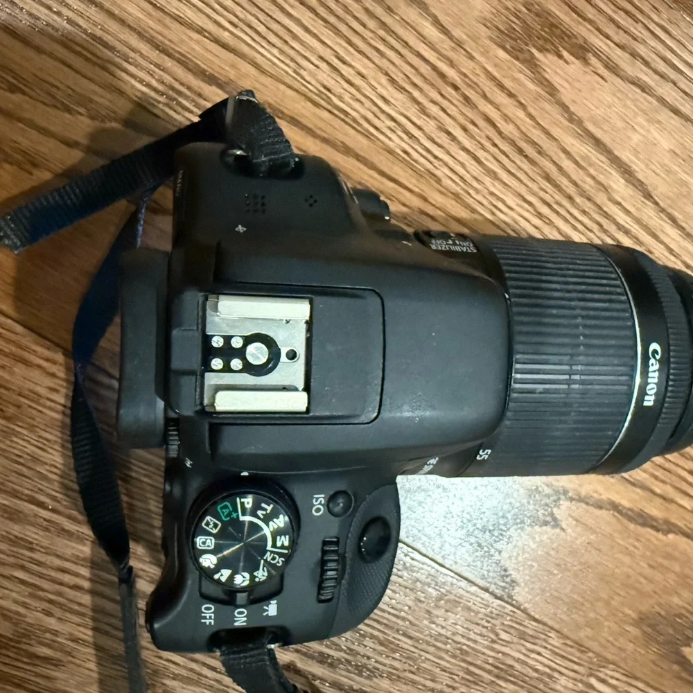 Canon Black Camera with Accessories